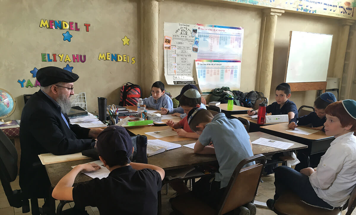 Middle school classroom